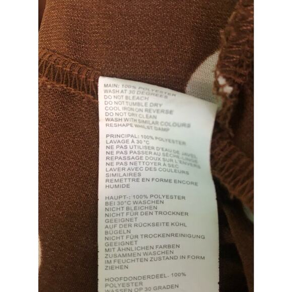 Nasty Gal You Dot This Brown & White Polka Dot Mini Dress Ruffle Detail: Size 4 - Picture 5 of 8